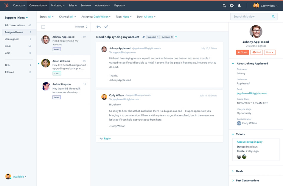 HubSpot Help Desk | داناپرداز