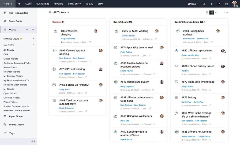 نرم افزار Zoho Desk | داناپرداز