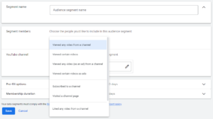 اسکرین شات از یوتیوب در بخش تبلیغات