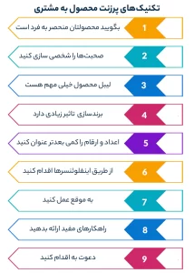 تکنیک‌های پرزنت محصول به مشتری